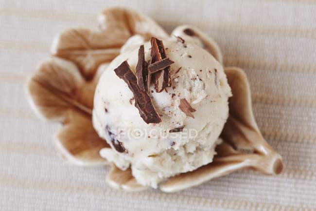 Crème glacée maison stracciatella — Photo de stock