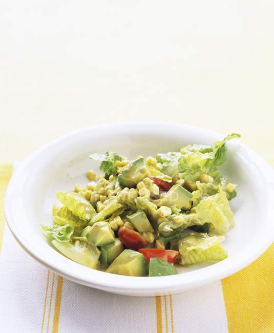 Avocado and corn salad — Stock Photo