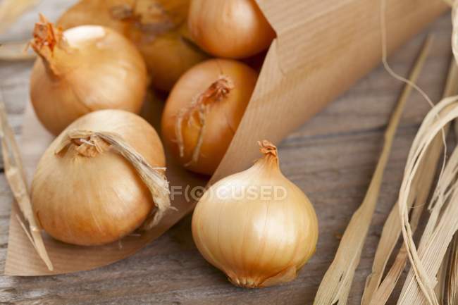 Close up of  Silverskin onions — Stock Photo