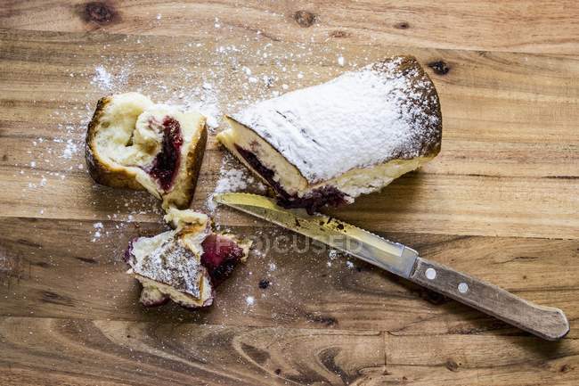 British roly-poly pudding — Stock Photo