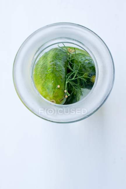 Pickled cucumbers with seeds — Stock Photo