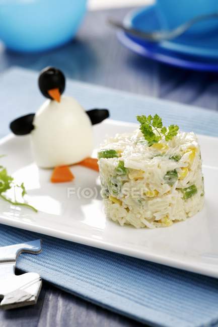 Cold rice salad — Stock Photo