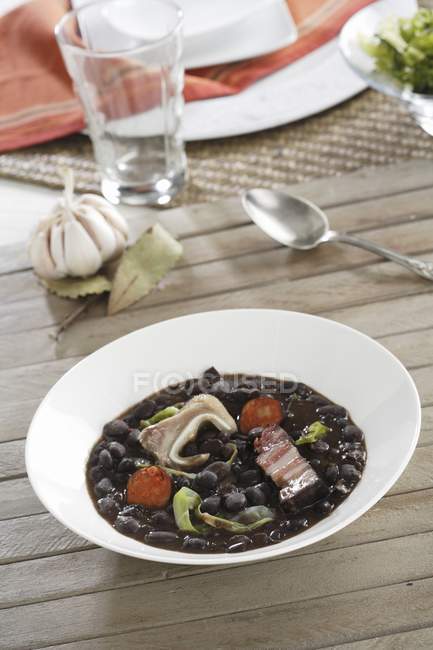 Black tolosa beans — Stock Photo