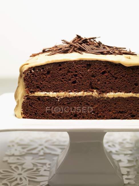 Chocolate and carrot cake — Stock Photo