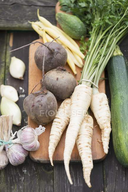Свежие овощи из сада — стоковое фото