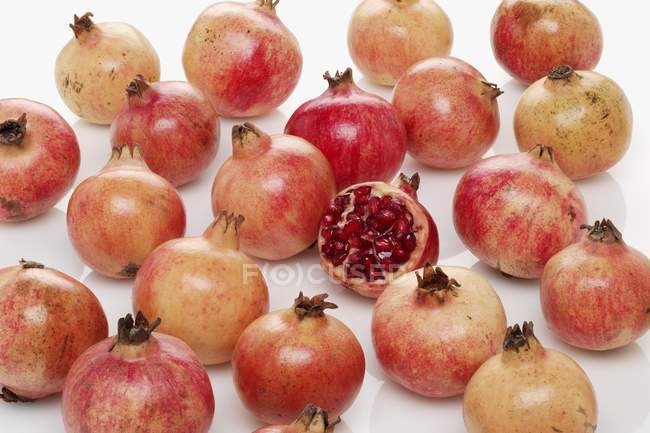 Fresh red pomegranates — Stock Photo
