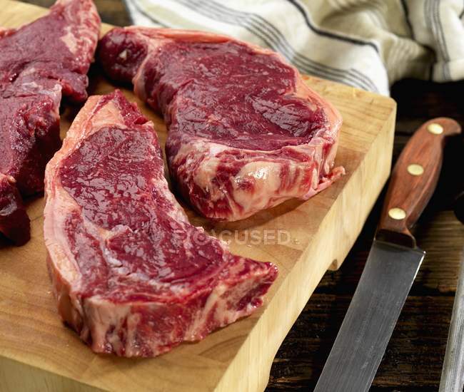 Strip loin steak — Stock Photo