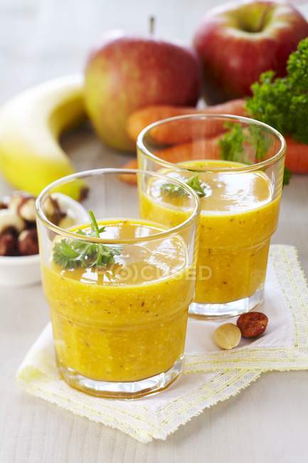 Smoothie made from bananas — Stock Photo