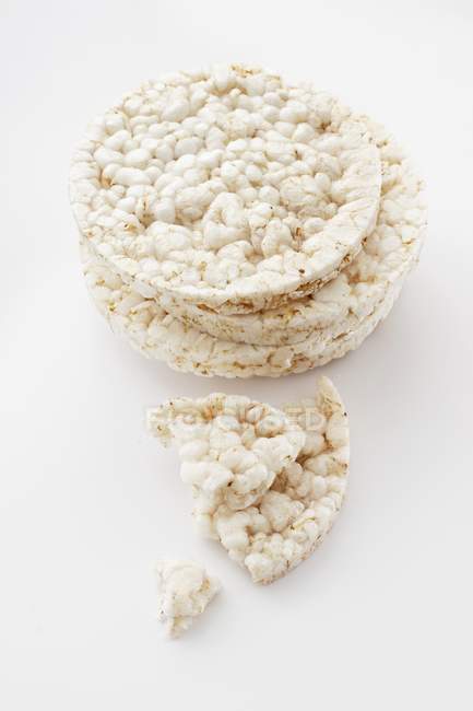 Pile de ricecakes entiers — Photo de stock