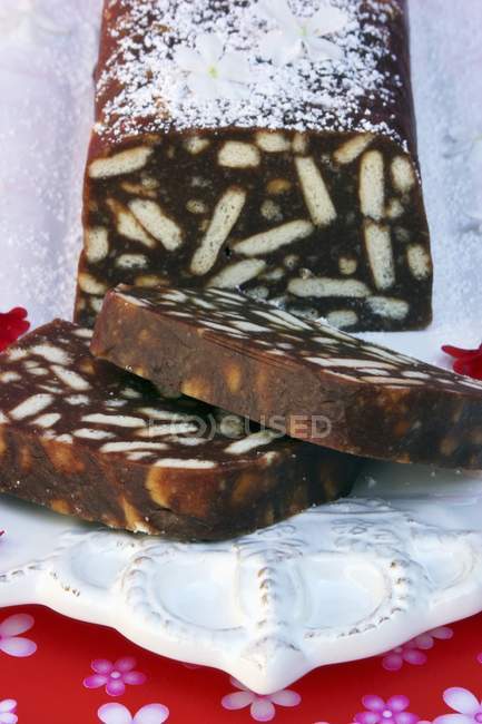 Torta di biscotti al cioccolato — Foto stock