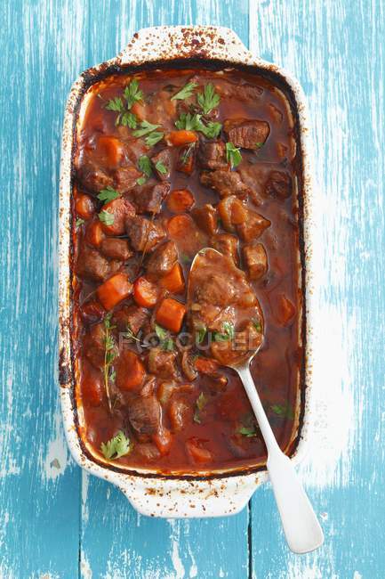 Beef and ale stew — Stock Photo