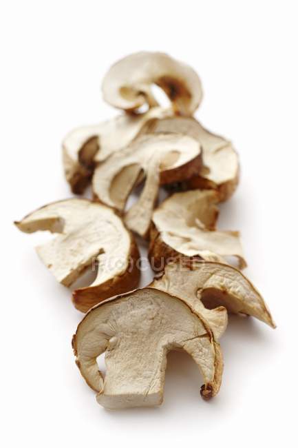 Dried and slices ceps — Stock Photo