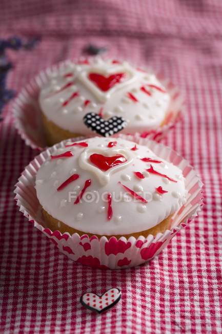 Cupcakes para San Valentín - foto de stock