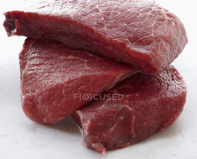 Raw Beef pieces — Stock Photo