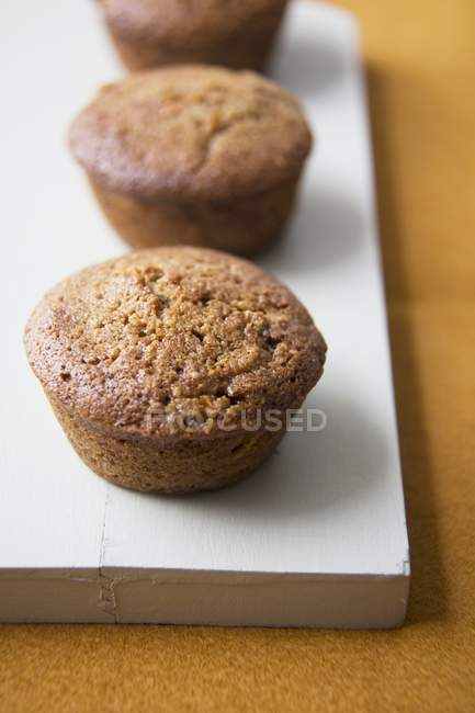 Three gluten-free muffins — Stock Photo