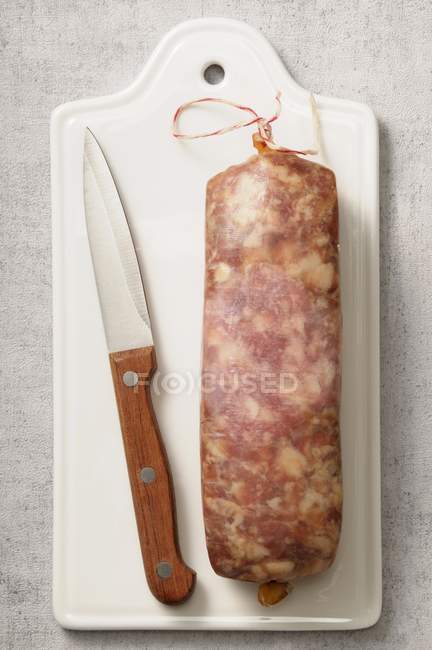 Salsiccia francese cruda — Foto stock