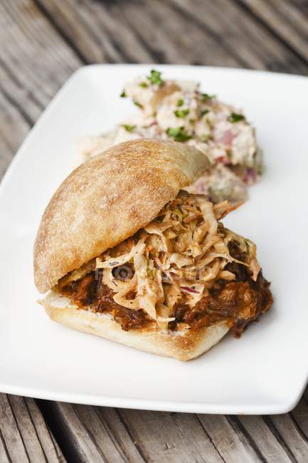 Pulled Pork Sandwiches — Stock Photo