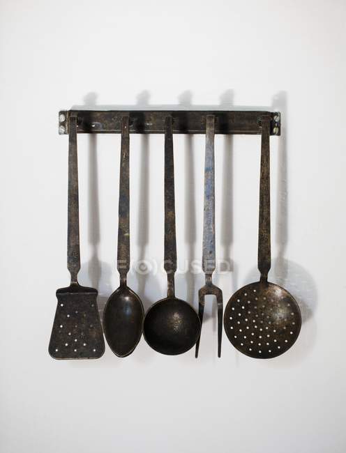 Old kitchen utensils — Stock Photo