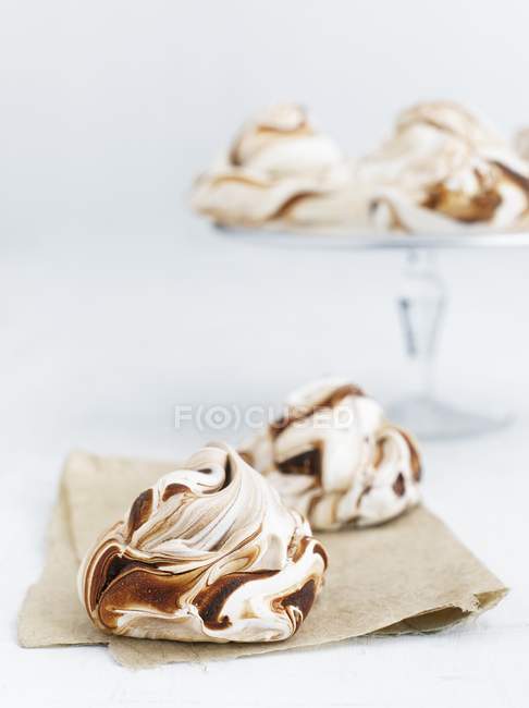 Marbled meringue bites — Stock Photo