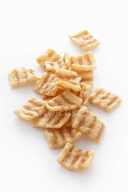 Wheat crisps with bacon flavoring — Stock Photo