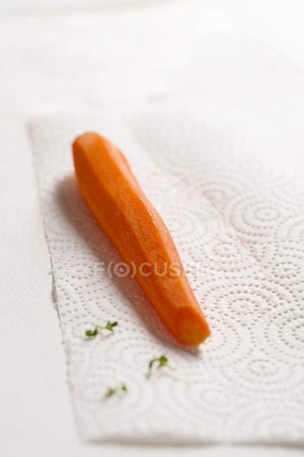 Fresh peeled carrot — Stock Photo