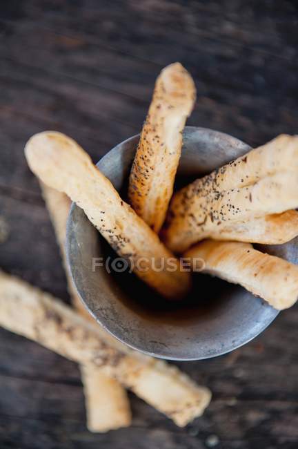 Bâtonnets de pain de pavot — Photo de stock