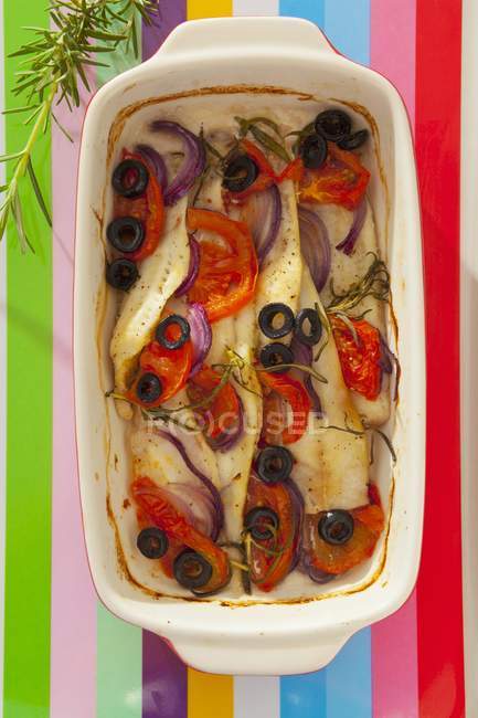 Baked fillet of fish — Stock Photo