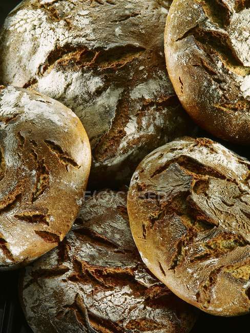 Several rustic loaves — Stock Photo