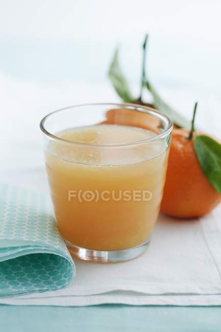 Satsuma y bebida de pomelo - foto de stock