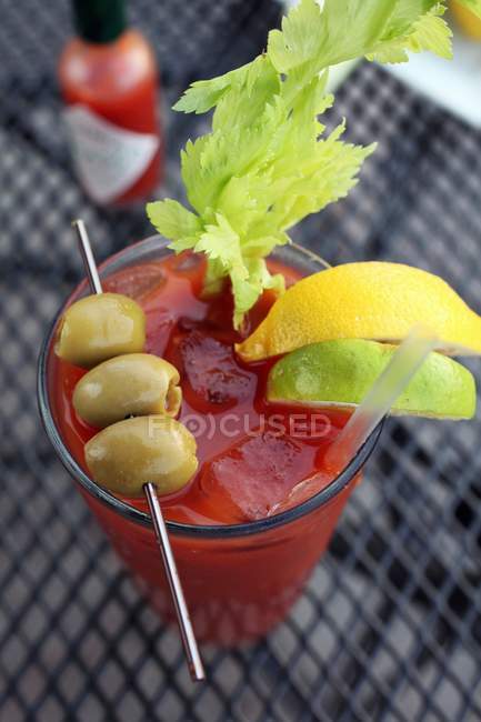 Bloody mary cocktail — Stock Photo
