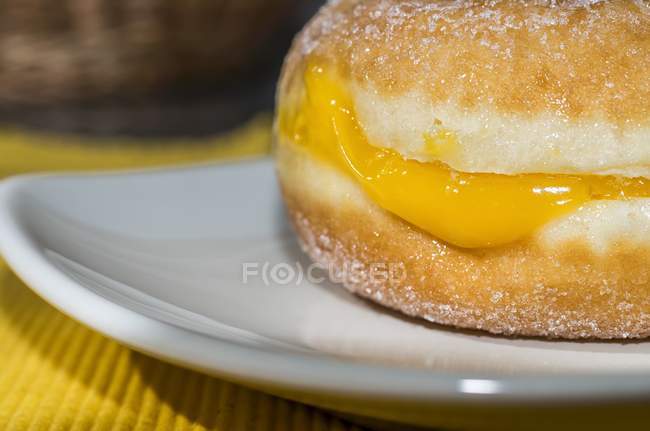 Yummy plain doughnut — Stock Photo