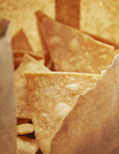 Hausgemachte Mais-Chips — Stockfoto