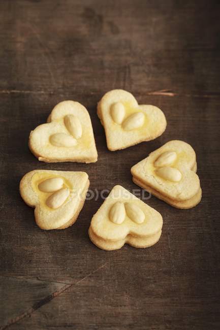 Песочное печенье с миндалем — стоковое фото