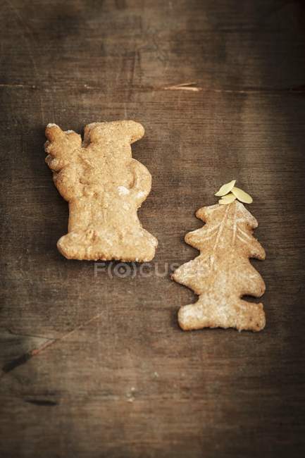 Рождественское печенье с корочкой — стоковое фото