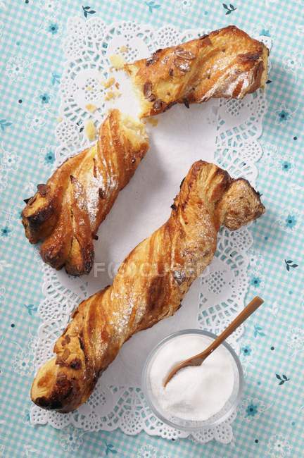 Puff pastry twists — Stock Photo