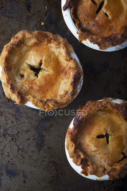 Homemade apple pies — Stock Photo