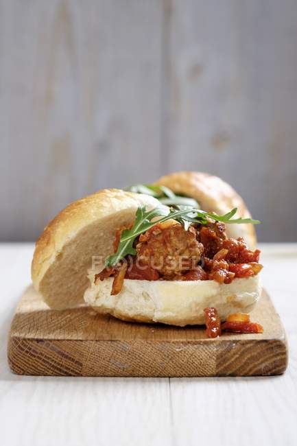 Туреччина бутерброд фрикадельками — стокове фото