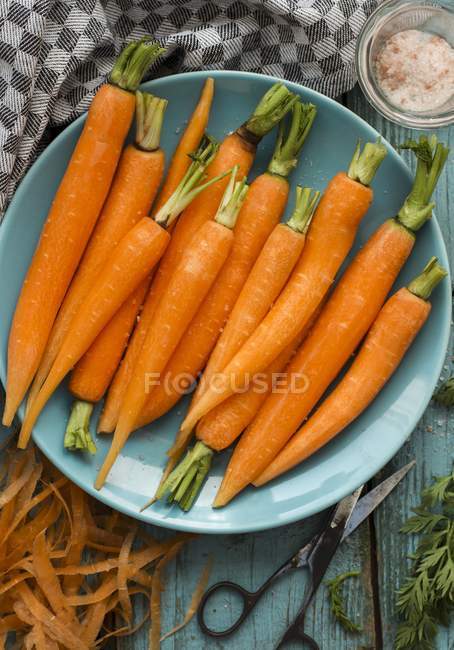 Cenouras frescas em bruto — Fotografia de Stock