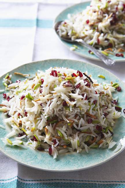 Persian rice with pistachios — Stock Photo