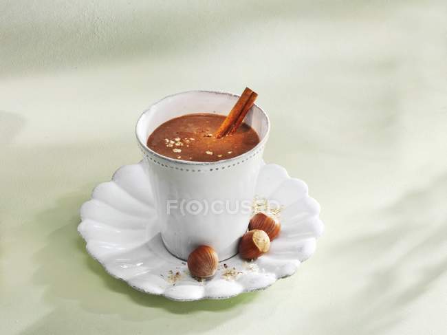 Chocolate and banana smoothie — Stock Photo