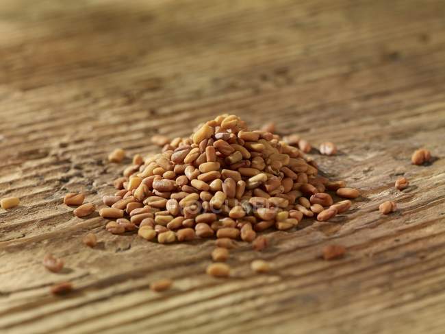 Pilha de sementes de feno-grego — Fotografia de Stock