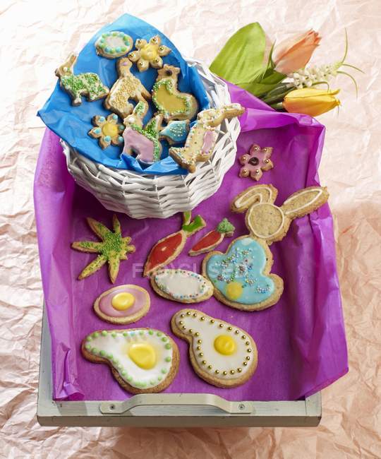 Biscuits aux amandes pour Pâques — Photo de stock