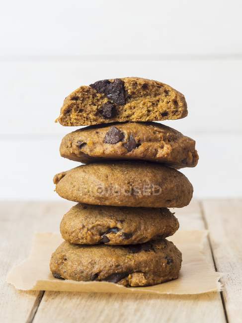 Biscuits à la citrouille vegan grain — Photo de stock
