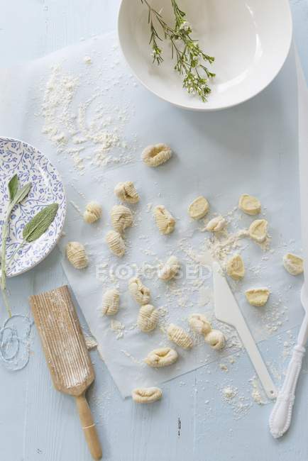 Homemade ricotta gnocchi pasta — Stock Photo