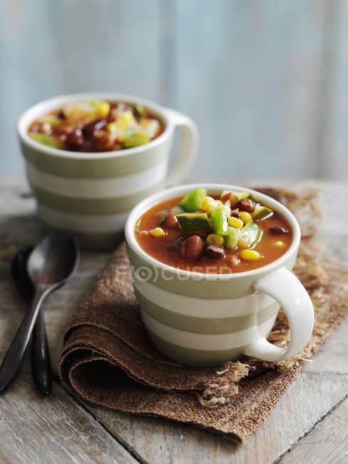 Savoury bean soup — Stock Photo