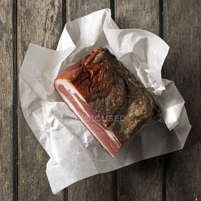 Bacon tirolês fumado — Fotografia de Stock