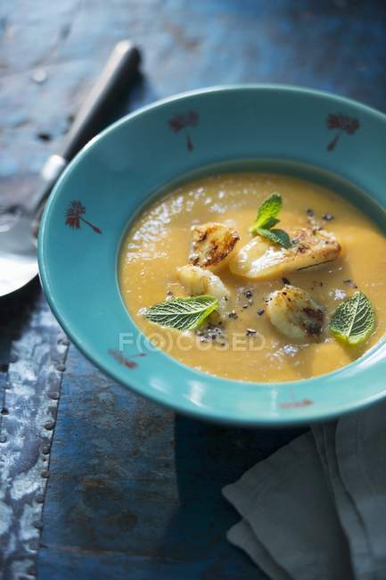 Zuppa di banane e cipolle — Foto stock