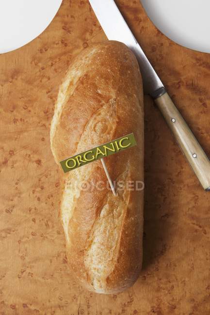 Loaf of organic bread — Stock Photo