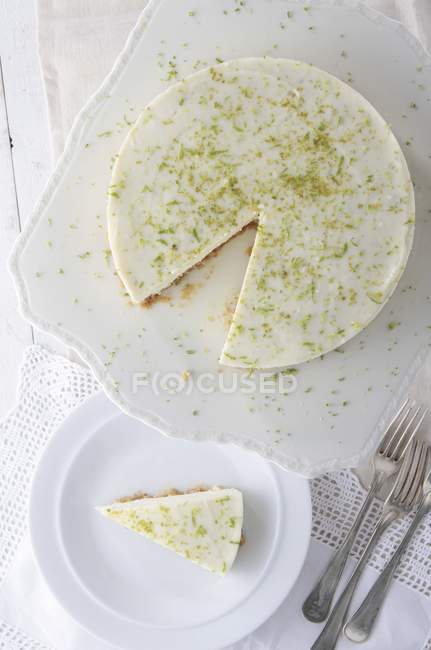 Лаймовый пирог — стоковое фото