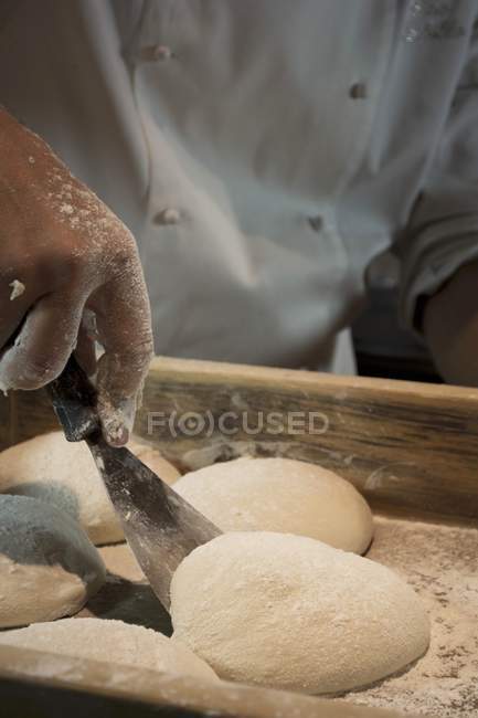 Dough being made — Stock Photo
